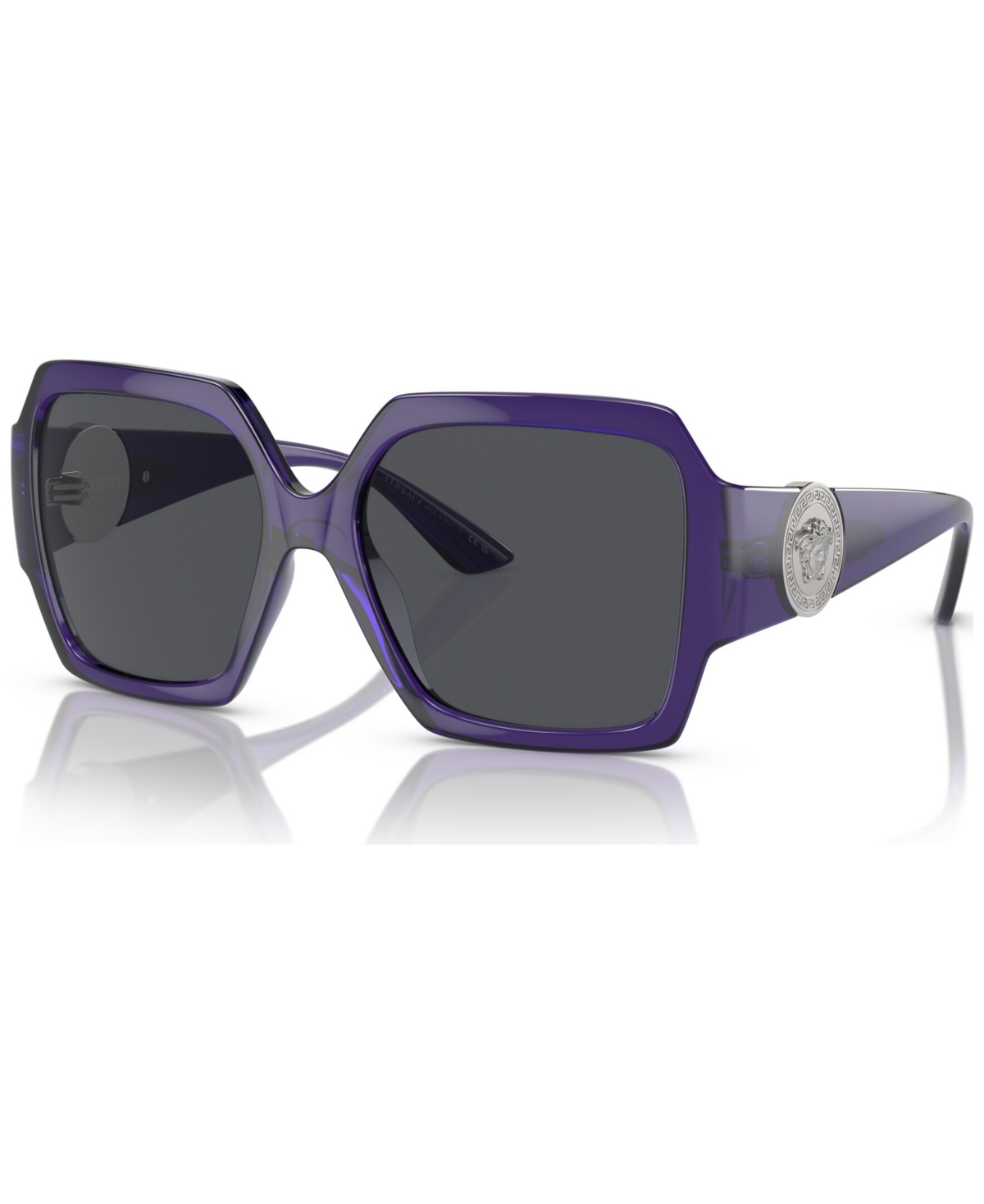 Shop Versace Women's Sunglasses, Ve4453 In Transparent Purple
