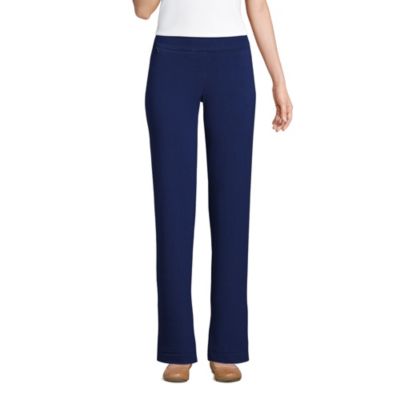 Women's Starfish Mid Rise Straight Leg Elastic Waist Pants