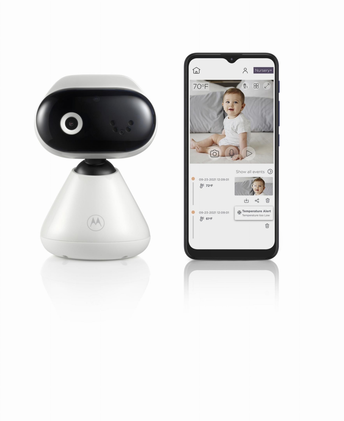Motorola Connect Wi-fi Hd Video Baby Camera In White