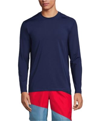Men's SunShade UPF 50 Long Sleeve Swim Tee Cooling Rash Guard