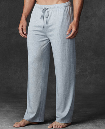 pants pajama ralph lauren polo knit mens supreme comfort cotton soft ultra gray pima lounge pajamas sleepwear wear lyst