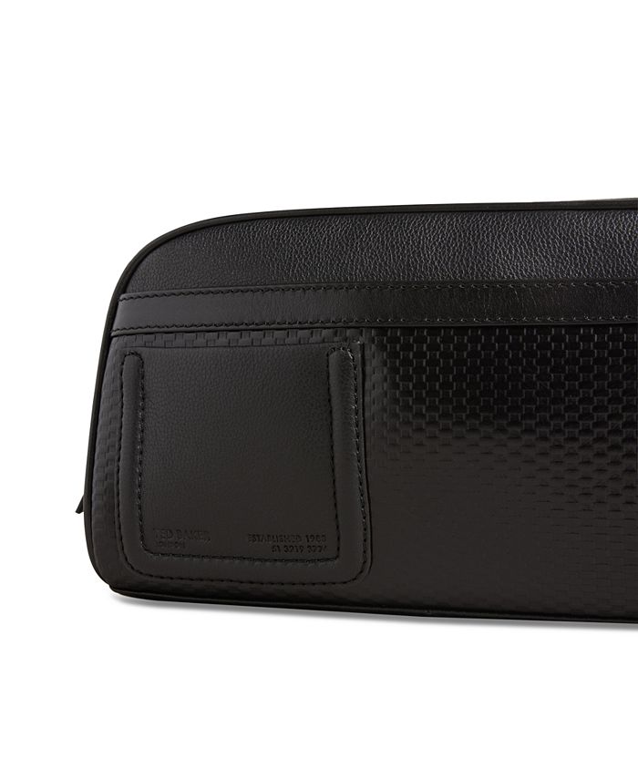 Ted Baker Men's Textured Leather Logo Washbag Macy's