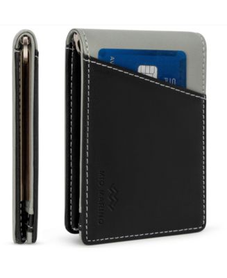 Mio Marino Men's Slim Bifold Wallet with Quick Access Pull Tab - Macy's