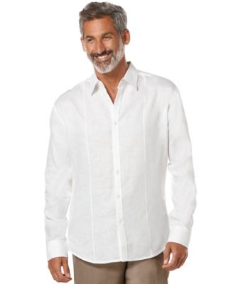 Cubavera - Tucked Long-Sleeve Linen Shirt