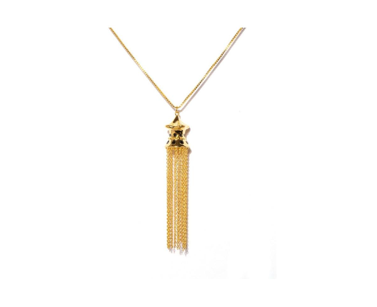 Baota Tassel Necklace - Gold