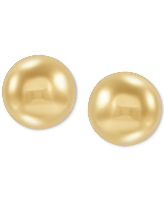 Macy's 3Pc. Set Polished Ball Stud Earrings in 14k Tricolor Gold Macy's