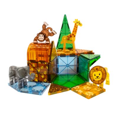 MAGNA-TILESA  MAGNA-TILES Safari Animals 25-Piece Magnetic Construction Set, Ages 3+
