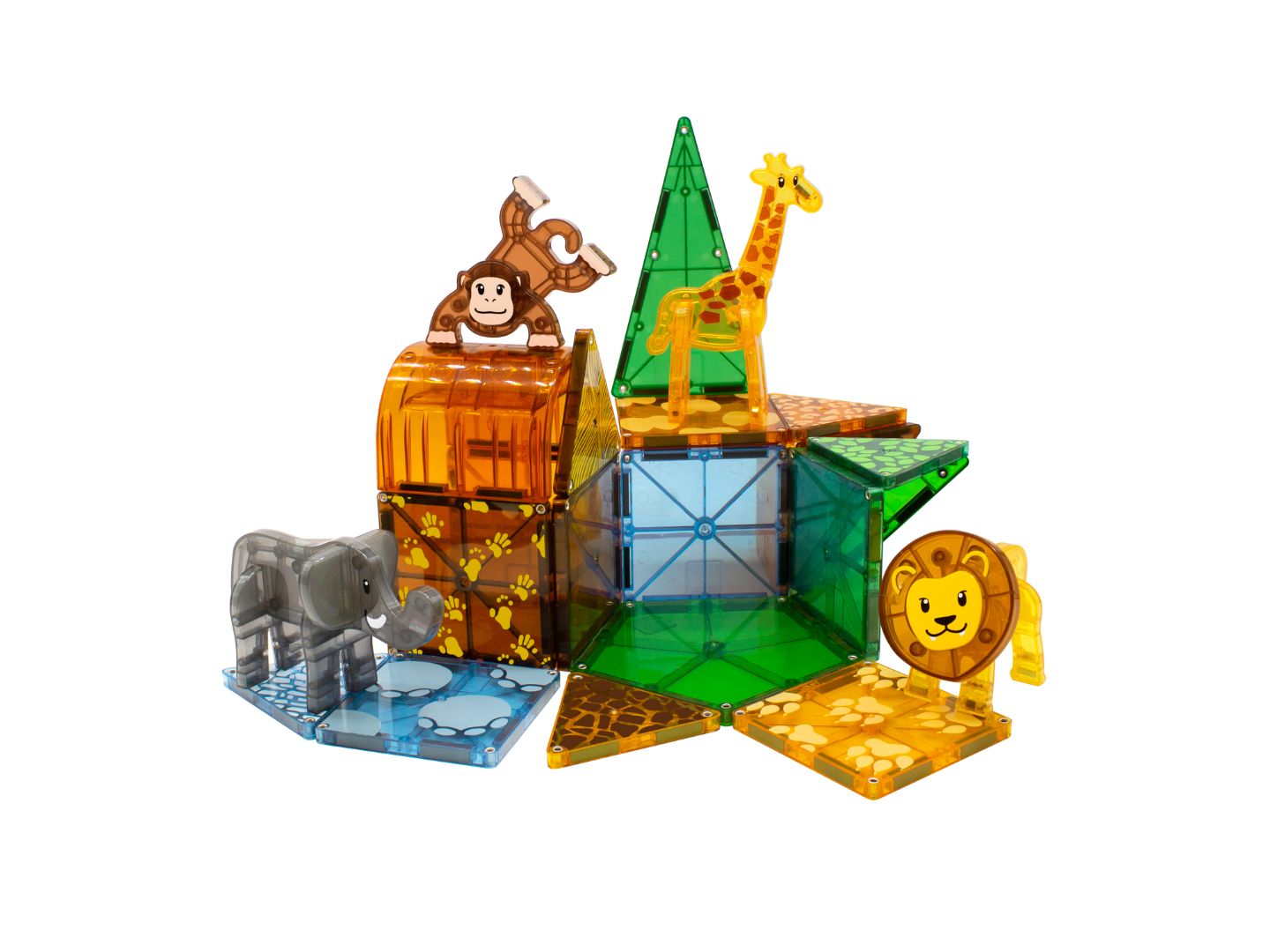 Детский конструктор Magna-Tiles® Safari Animals 25-Piece Magnetic Building Set, Ages 3+ — фото 3