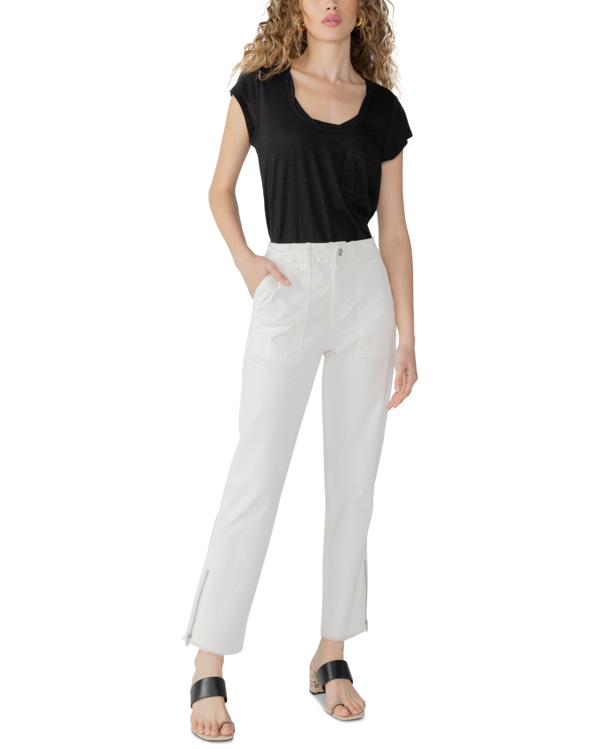 Sanctuary Traveler Twist Scoop-Neck T-Shirt