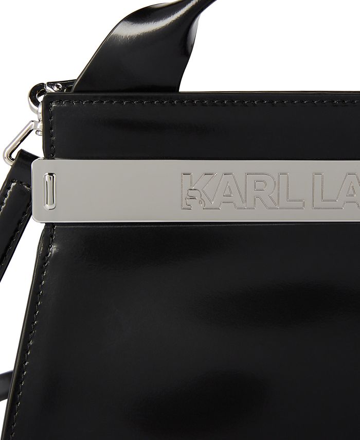 Karl Lagerfeld Paris Karl Archive Small Leather Handbag & Reviews
