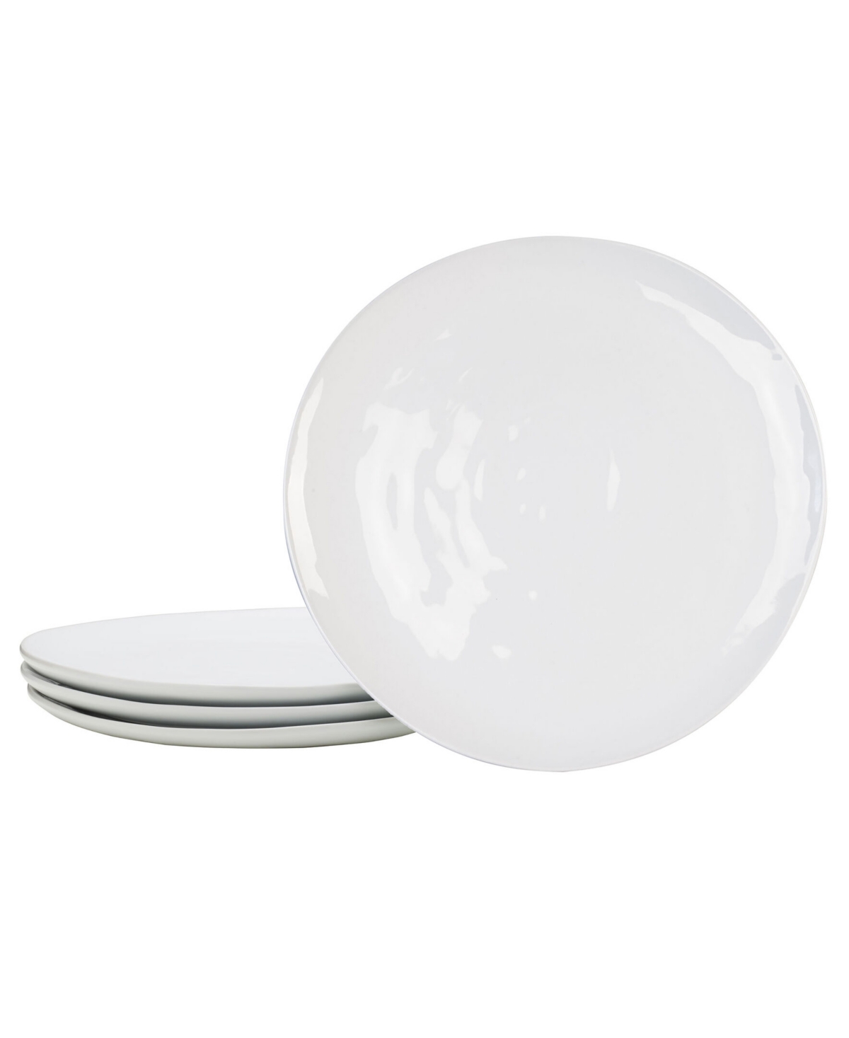 Everyday Whiteware Dinner Plate 4 Piece Set - White