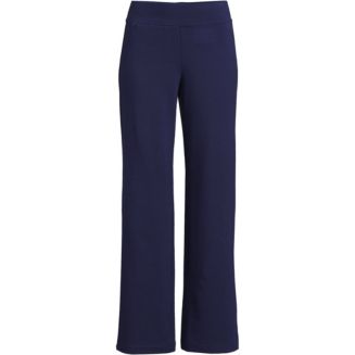 Lands' End Women's Starfish Mid Rise Wide Leg Pull On Pants - Macy's