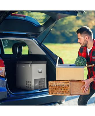 68 Quart Car Refrigerator 12V Portable Car Freezer Fridge w/DC & AC Adapter