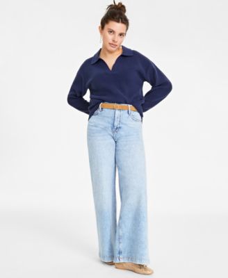 On 34th Women's High Rise Wide-Leg Jeans, Created for Macy's - Macy's