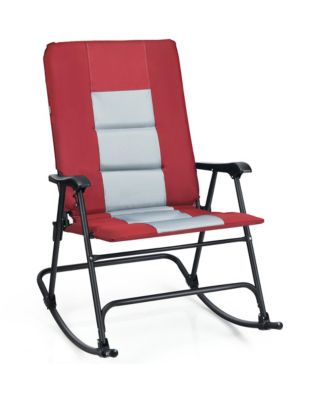 Foldable Rocking Padded Chair Portable Camping Chair