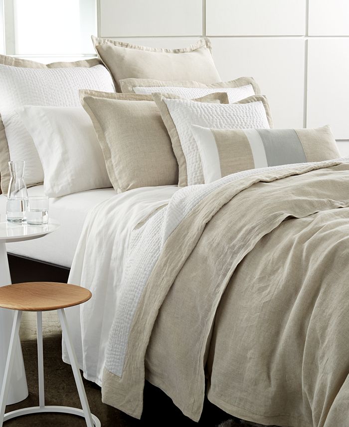 Hotel Collection Linen Natural Quilted King Sham Macy's