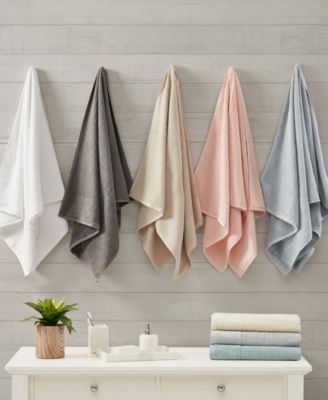 Spa Waffle Jacquard Luxury Combed Cotton 6-Pc. Bath Towel Set