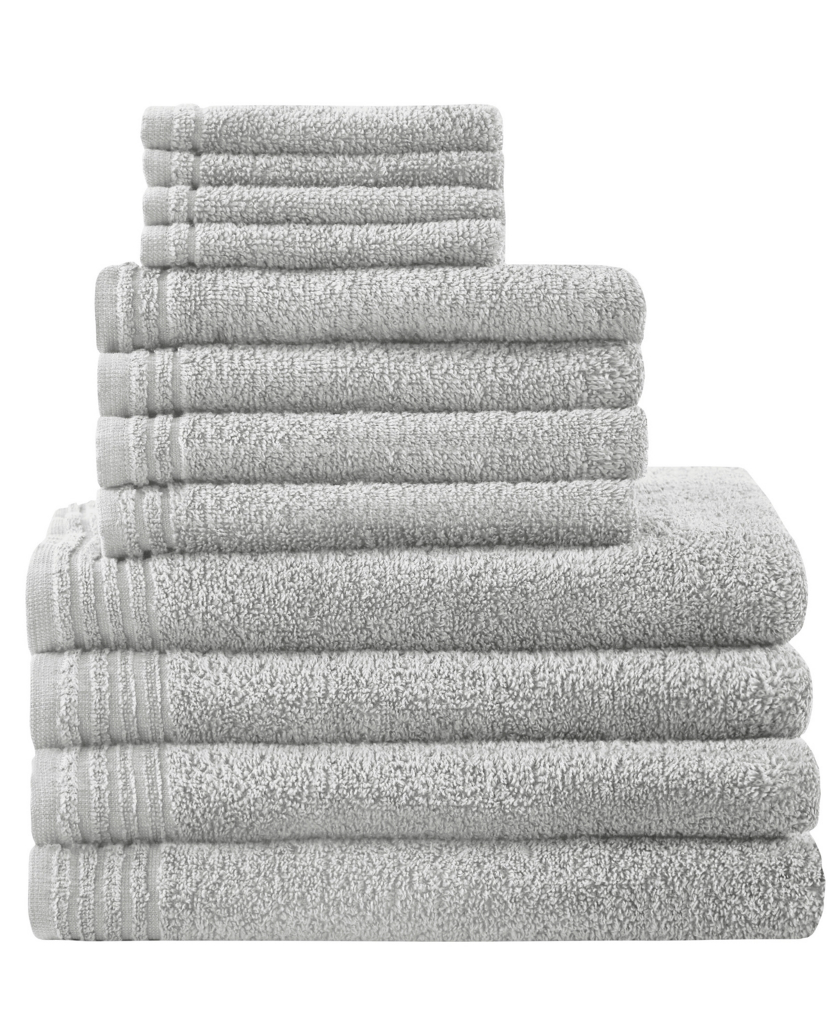 510 Design Big Bundle Cotton 12-pc. Towel Set Bedding In Silver
