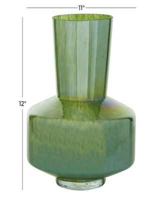 Glass Vase, 10.7" x 9.75"