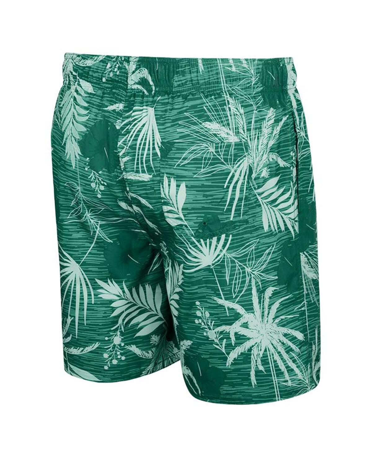 Shop Colosseum Men's  Green Michigan State Spartans What Else Is New Swim Shorts