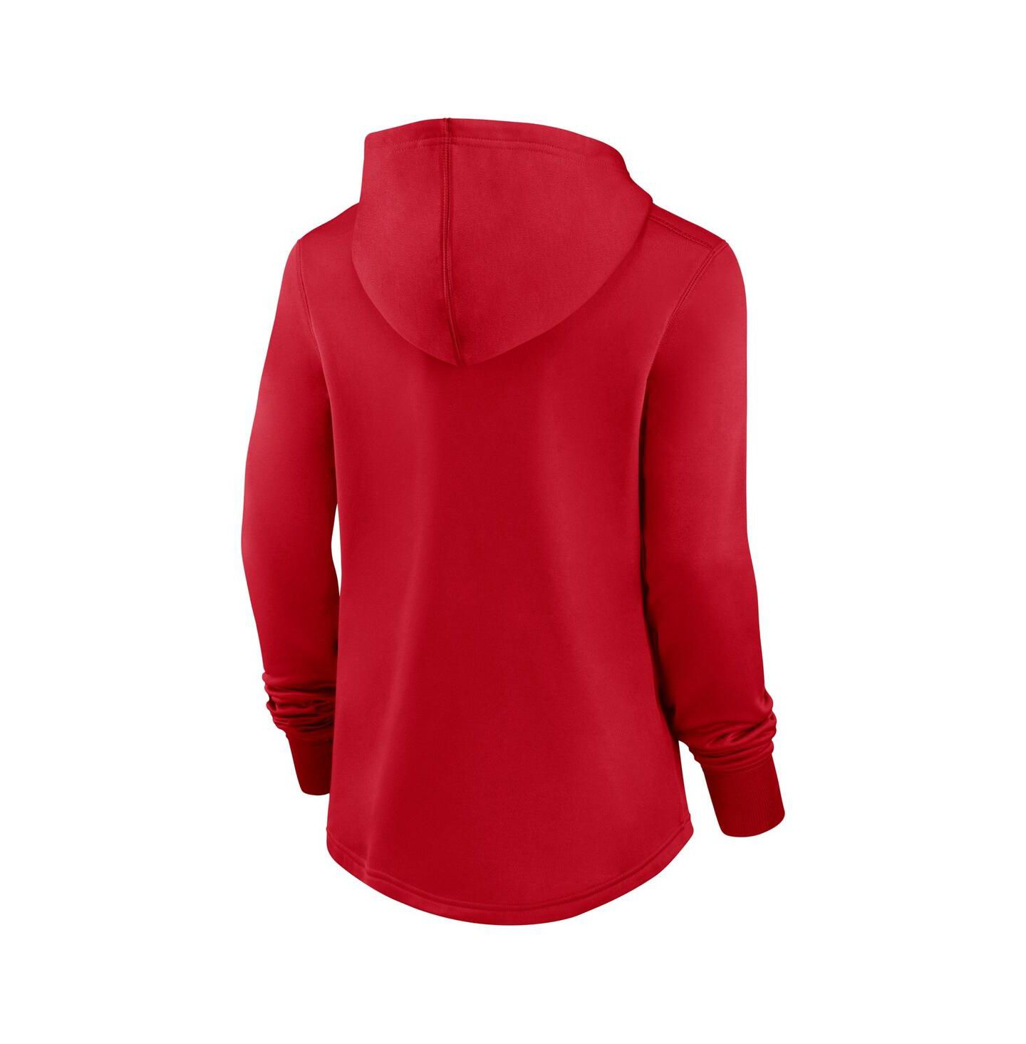 Женское худи Nike Red Washington Nationals Authentic Collection Pregame Performance Pullover — фото 2
