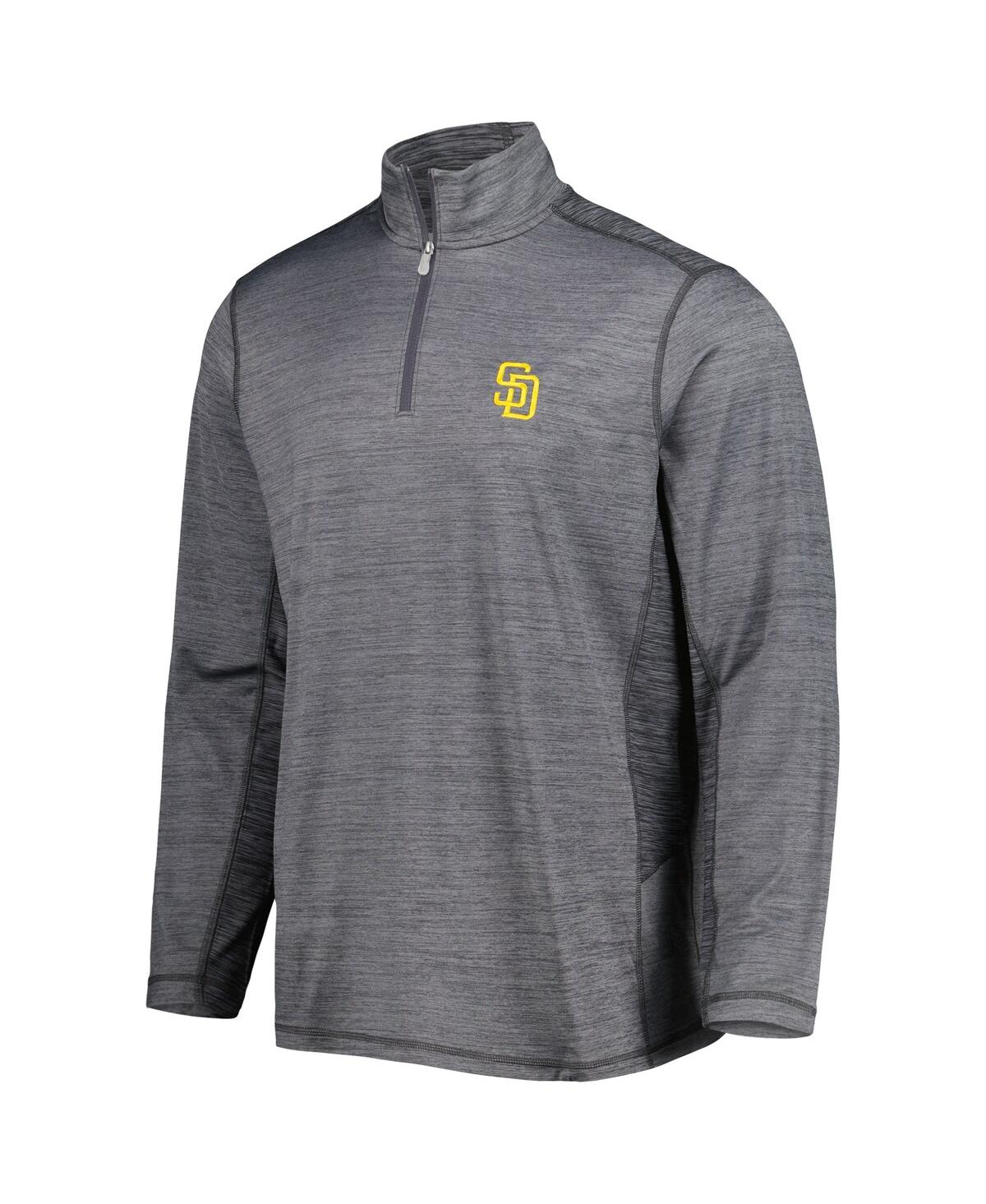 Tommy Bahama Gray San Diego Padres Delray Islandzone Half-zip Top In Gray