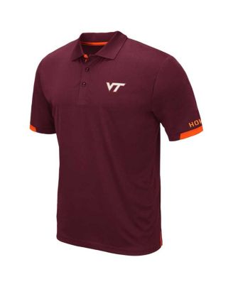 Men's Maroon Virginia Tech Hokies Big and Tall Santry Polo Shirt