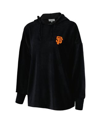 Women's Black San Francisco Giants End Line Pullover Hoodie