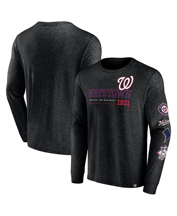 Fanatics Men's Branded Black Washington Nationals High Whip Pitcher Long  Sleeve T-shirt - Macy's
