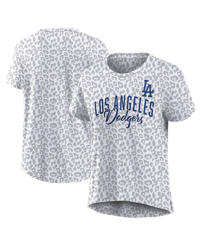 Women's Fanatics Branded Heathered Gray Los Angeles Dodgers