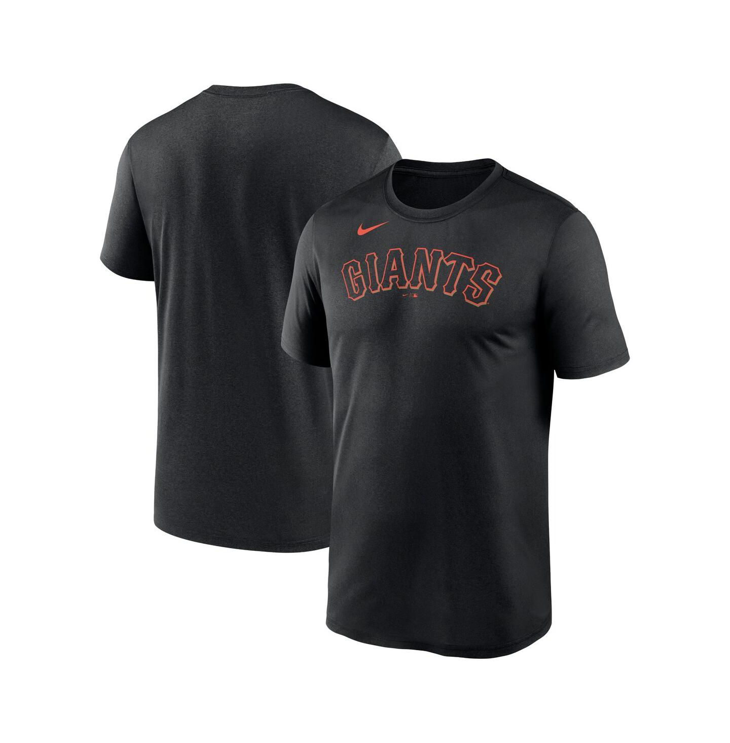Мужская футболка Nike Black San Francisco Giants New Legend Wordmark — фото 1