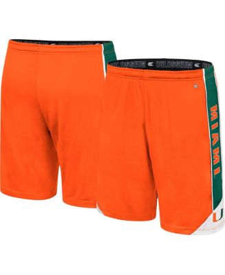 Miami Silk Shorts Orange Feather