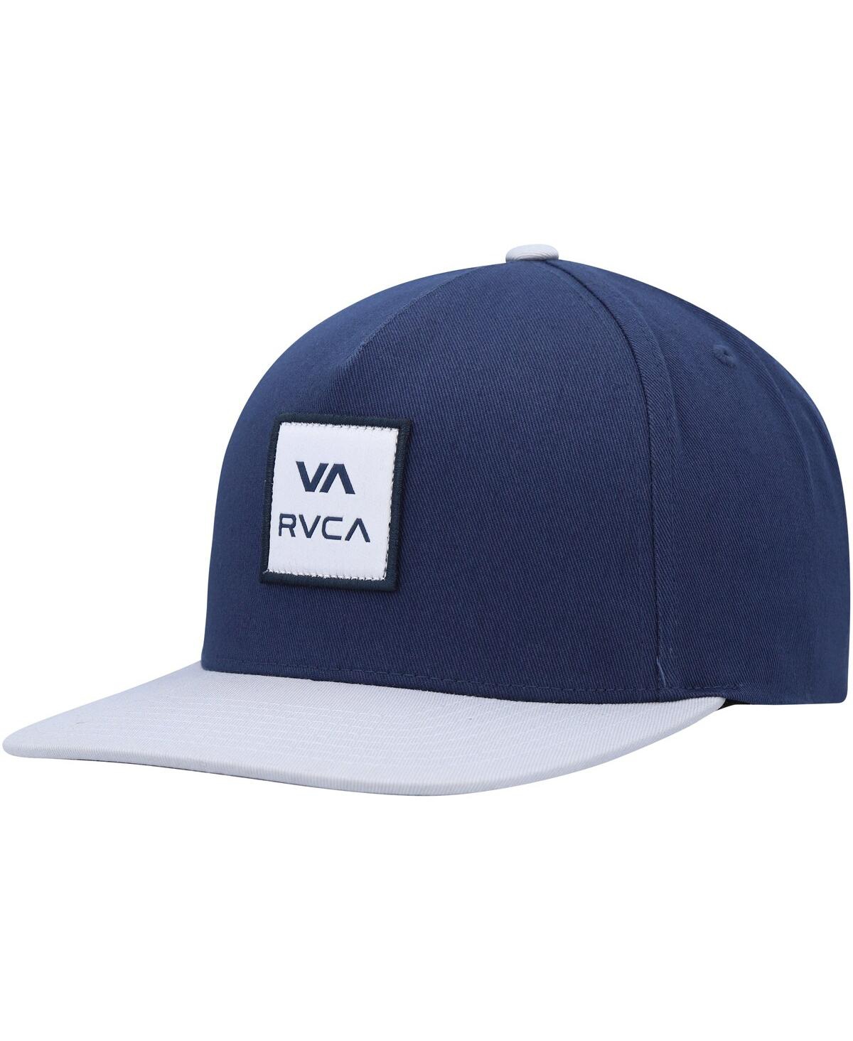 Rvca Men's  Navy Square Snapback Hat
