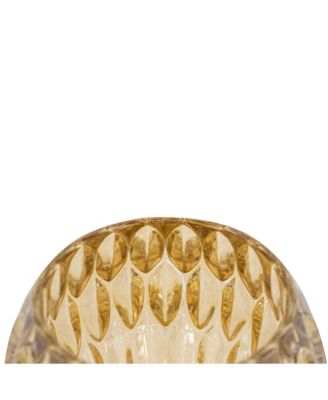 Dimpled Candle Holder, 5.9" L x 5.9" W x 4.3" H