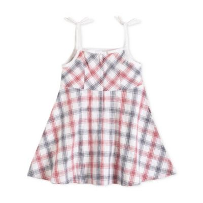 Toddler Girls Sleeveless Bow Shoulder Simple Sundress