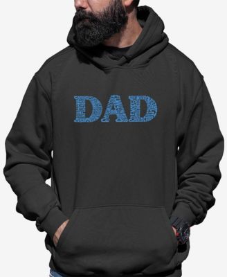 Men's Dad Word Art Hooded Sweatshirt