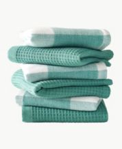 Martha Stewart Succulents Kitchen Towel Set 2-Pack 16X28, Green