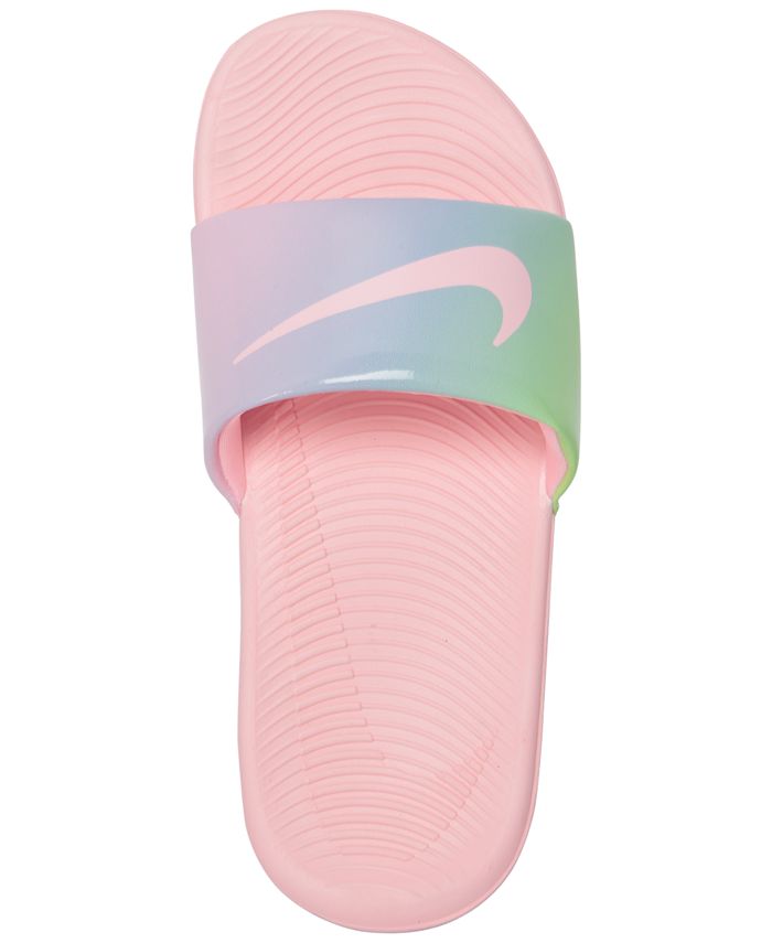 Nike Little Girls Kawa SE2 Tie-Dye Slide Sandals from Finish Line - Macy's