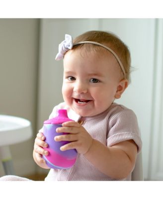 Silicone Tie-dye Baby First Training Cup, 6oz, Pink/Purple
