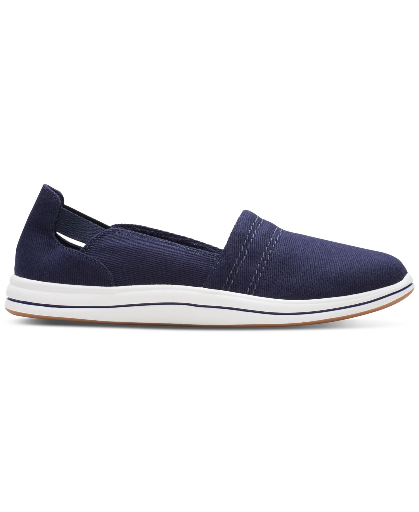 Женские кроссовки Clarks Cloudsteppers Breeze Step II Slip On, цвет: Тёмный тёмно-синий — фото 2