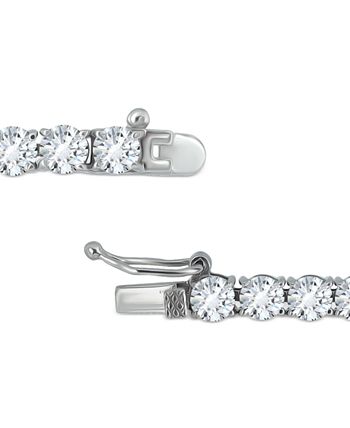 Giani Bernini 2-Pc. Set Cubic Zirconia Tennis Bracelet & Stud Earrings in  Sterling Silver, Created for Macy's - Macy's
