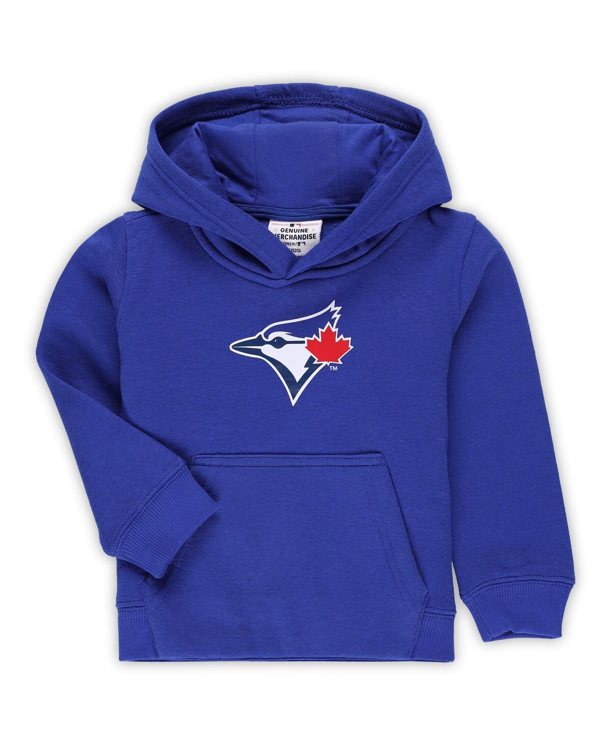Outerstuff Babies' Toddler Boys And Girls Royal Toronto Blue Jays Team Primary Logo Fleece Pullover Hoodie