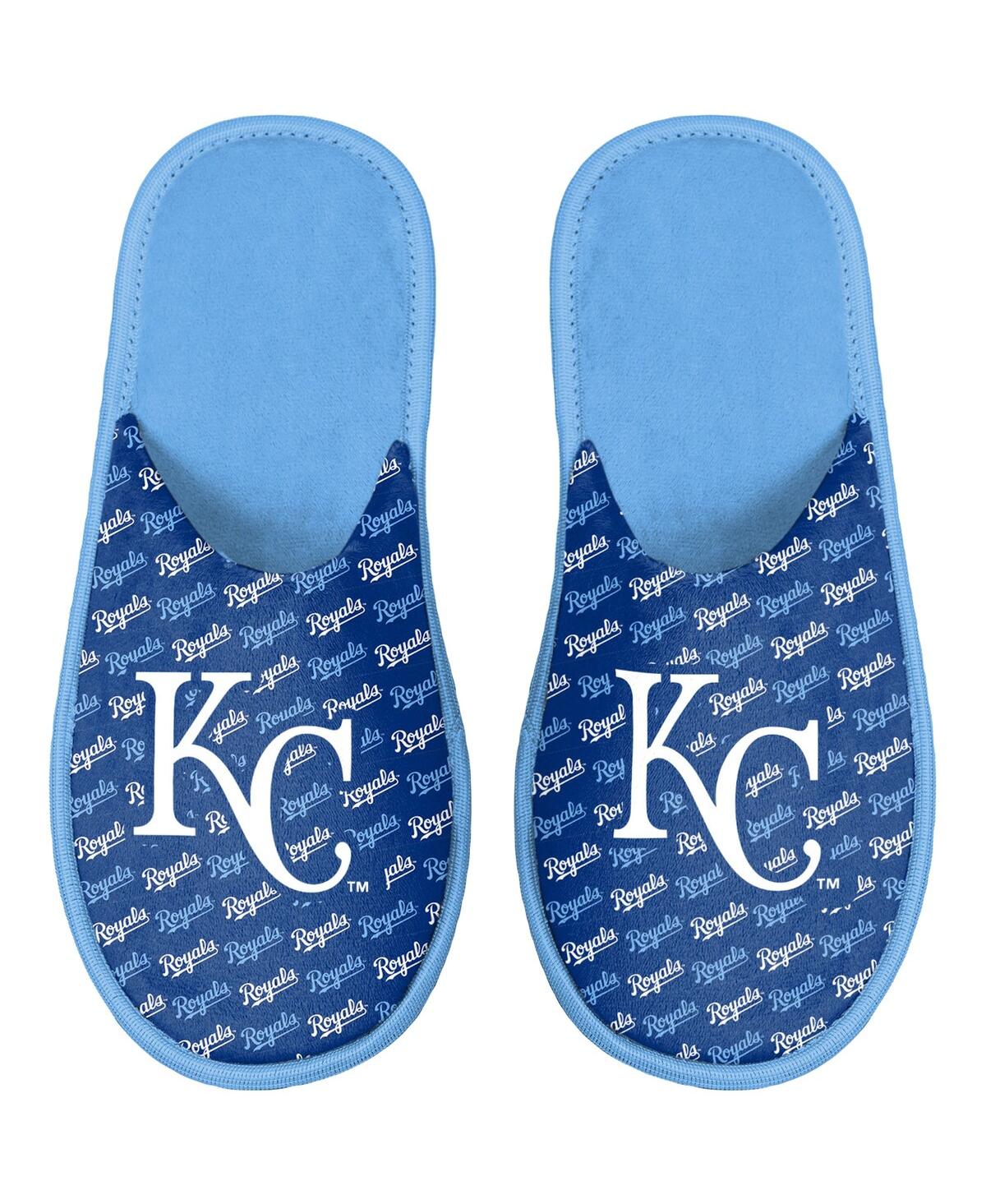 FOCO YOUTH BOYS AND GIRLS FOCO KANSAS CITY ROYALS TEAM SCUFF SLIPPERS
