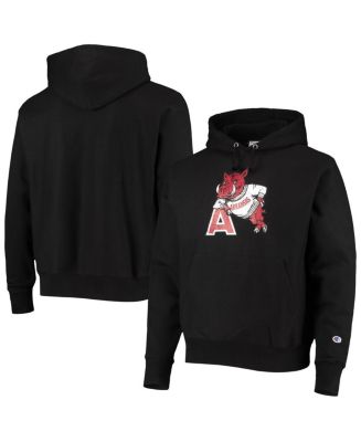 Men's Champion Black Arkansas Razorbacks Vault Logo Reverse Weave ...