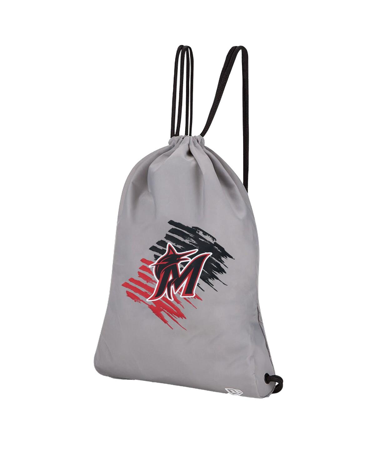 New Era Men's And Women's  Miami Marlins 4th Of July Gym Sack In Gray