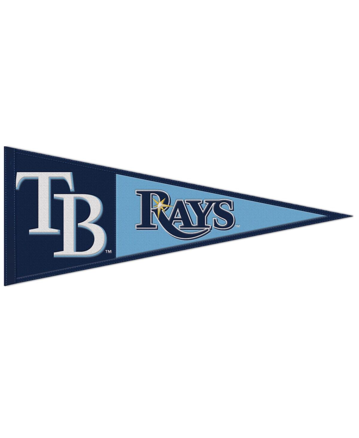 Wincraft Tampa Bay Rays 13" X 32" Wool Primary Logo Pennant In Blue,white,black