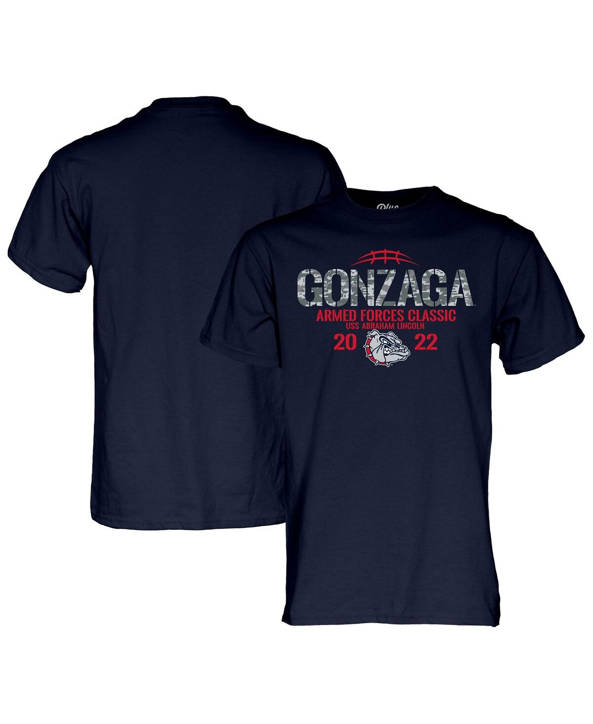 Men's Blue 84 Navy Gonzaga Bulldogs 2022 Armed Forces Classic T-shirt - Navy