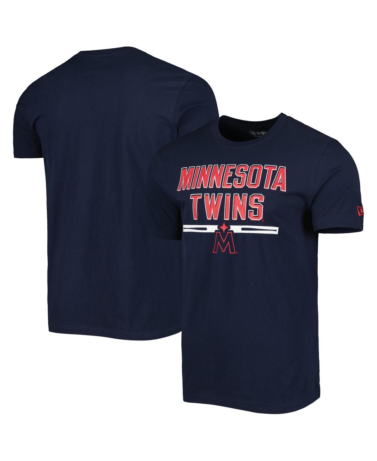 Shop New Era Men's  Navy Minnesota Twins Batting Practice T-shirt