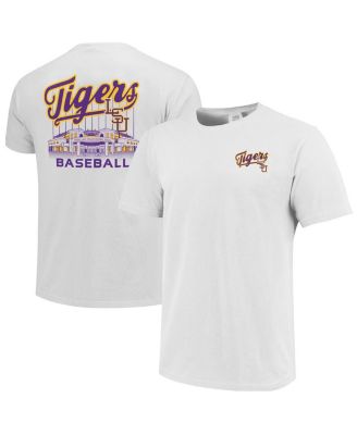 Men's White LSU Tigers Alex Box Stadium Baseball T-shirt