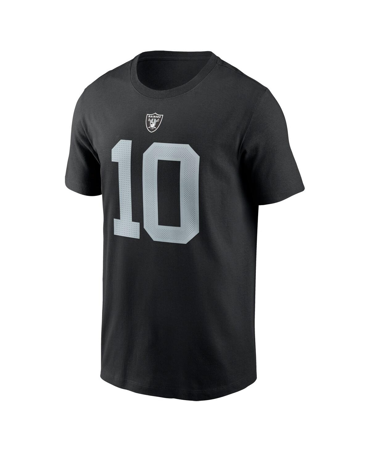 Shop Nike Men's  Jimmy Garoppolo Black Las Vegas Raiders Player Name And Number T-shirt